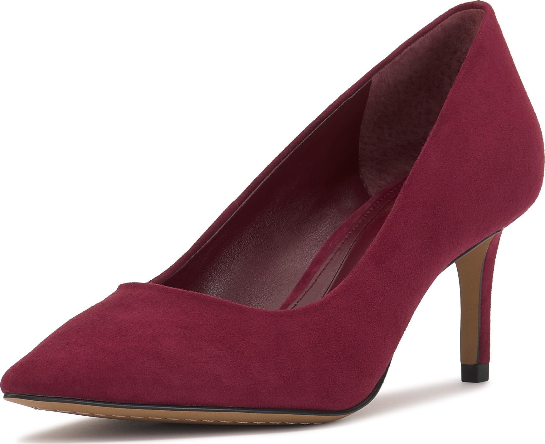 Vince Camuto Kehlia High Heel Pump, Chianti Suede, 5.5
