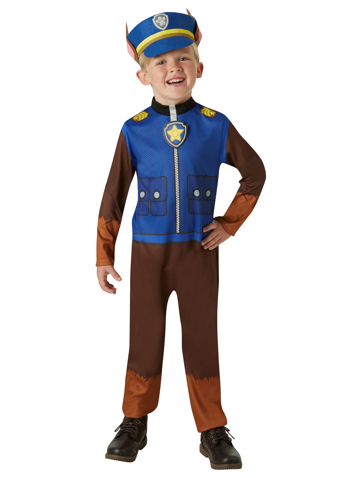 Rubie's Official Paw Patrol Chase Costume - Toddler 2-3 years, Height 98 cm