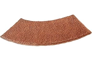 Qianly Curved Bath Mat Shower Bath Mat Plush Curved Environment Friendly Thick Bathtub Mat Bath Rug for Shower Bathroom Laund