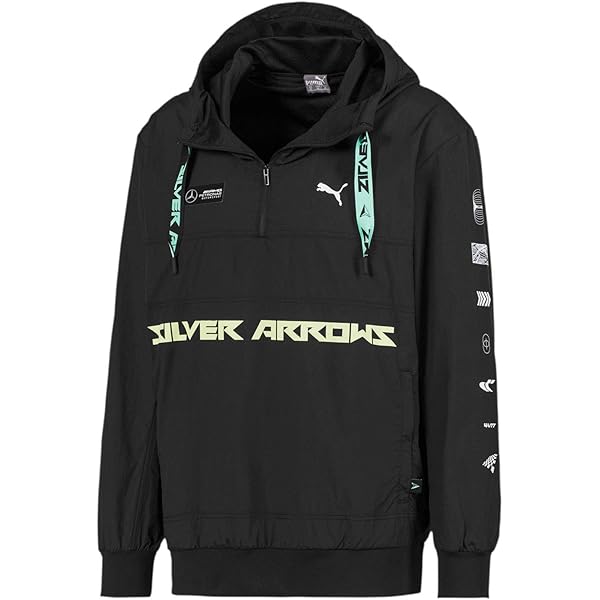 Puma Mercedes AMG Petronas T7 Track Jacket (XX-Large, Puma Black