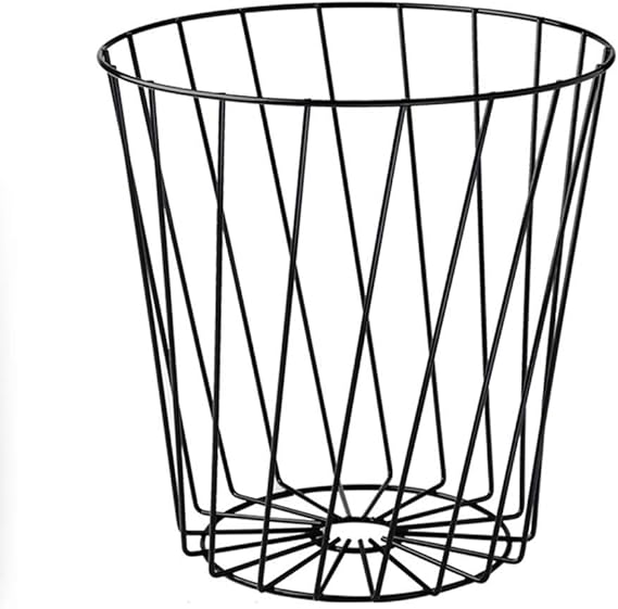 Boloi Hogar contenedor de Basura La Basura Oval Moderno del Metal Puede