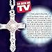 Lord's Prayer Cross Necklace As Seen on TV Sterling Silver Crystals Gift Box