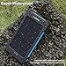 Solar Chargers,X-DNENG 10000mAh Portable Solar Power Bank High Efficiency Sunpower Cellphone Chargers Rain-Resistant Dirt/Shockproof Backup with Dual USB Port Solar Battery Charger for USB Devices