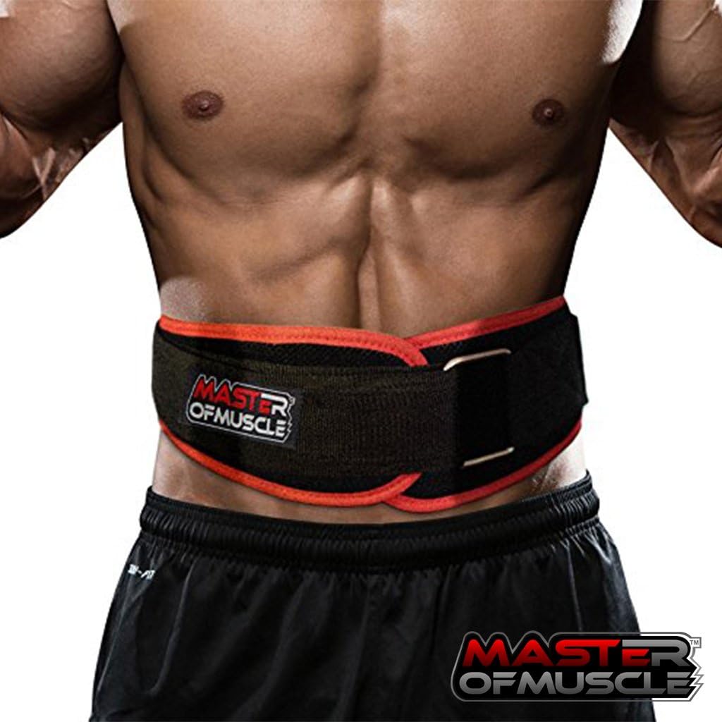 Workout Weight Lifting Belt for Men and Women – Contoured and Neoprene Lightweight for Comfortable Back Support - Ideal for Squat, Powerlifting, Deadlift Training