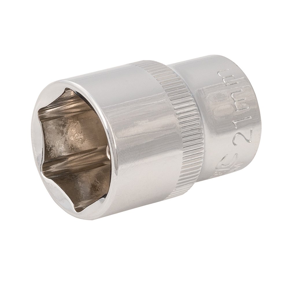 Silverline 612122 Socket 1/2" Drive 6pt Metric, 21 mm