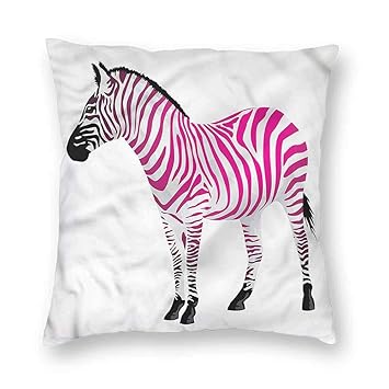 Amazon Com Houselook Pink Zebra Hypoallergenic Cotton Linen Decor