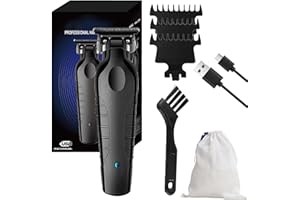 jislrj Blackout Trimmer Plus Zero Gap, Barbers Tonic Blackout Trimmer Premium Zero-Gapped, Cordless Rechargeable Zero-Gapped Safety Razor Hair Clipper for Men, Instantly Do Crispy Line Ups (Black)