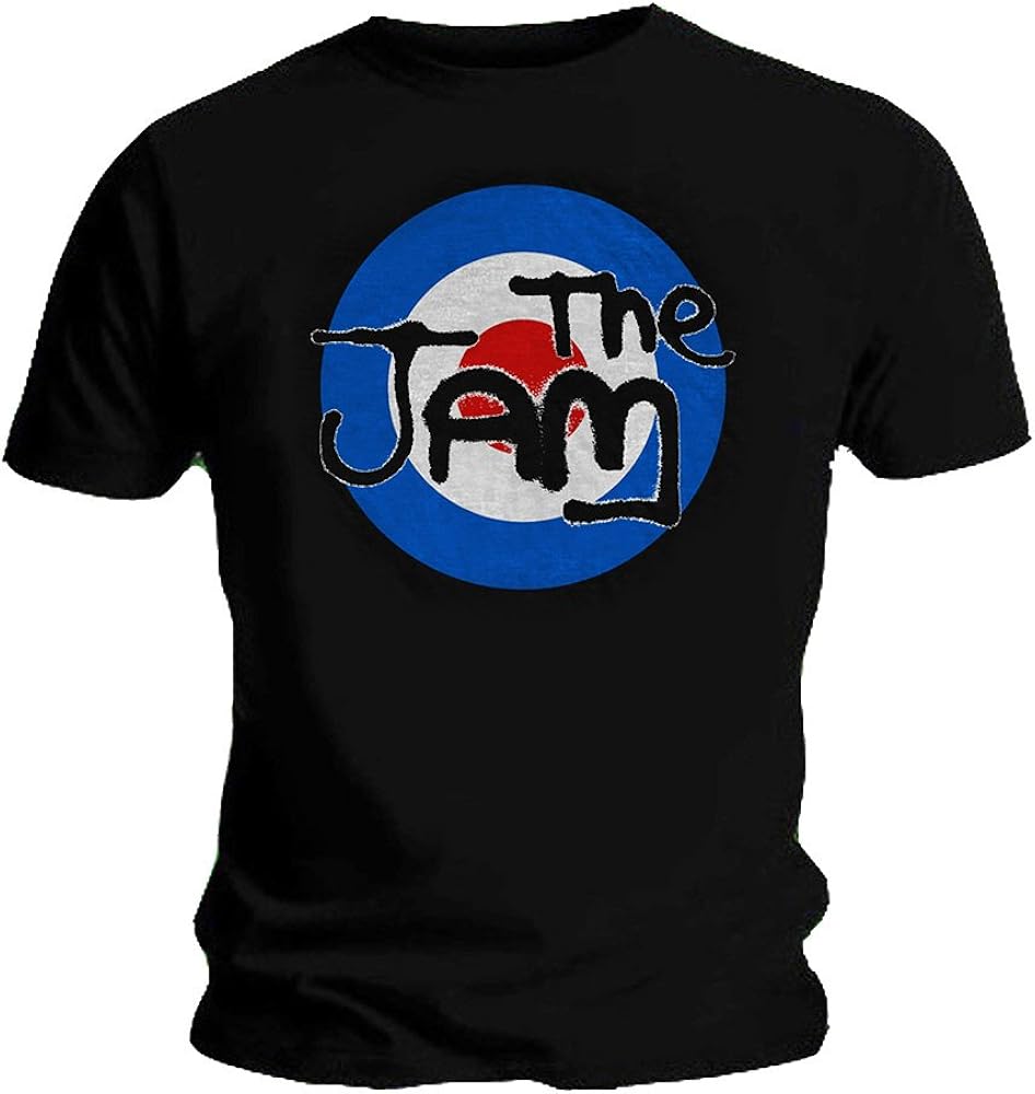 The Jam Official T Shirt Black Spray Colour Logo Target Classic XL