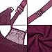 SUIEK Nursing Top Tank Cami Maternity Shirt Sleep Bra for Breastfeeding (Medium, Black+Royal Blue+Burgundy)