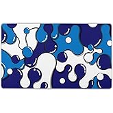 aportt Navy Blue White Mouse Pad XL Large Anime Cool Geometric Japanese Extended Desk Mat 60x35 cm Non-Slip Rubber Base Stitched Edge Large XL Mousepad for Desk Gaming Laptop Desktop,24x14 Inch