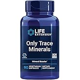 Life Extension Only Trace Minerals, a Daily dose of zinc, Chromium, Boron, Copper, Manganese, Vanadyl sulfate, Gluten-Free, Non-GMO, Vegetarian, 90 Capsules