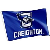 Desert Cactus Creighton University CU Flag - 3 x 5 Feet Bluejays Banner, Indoor/Outdoor Durable Fabric, 100% Polyester Design (Style A)