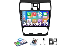 FBINSE Android 13 Car Radio Stereo Compatible with Subaru Forester Impreza WRX Crosstrek 2013-2015, 9" Touchscreen 2+64G, Wir