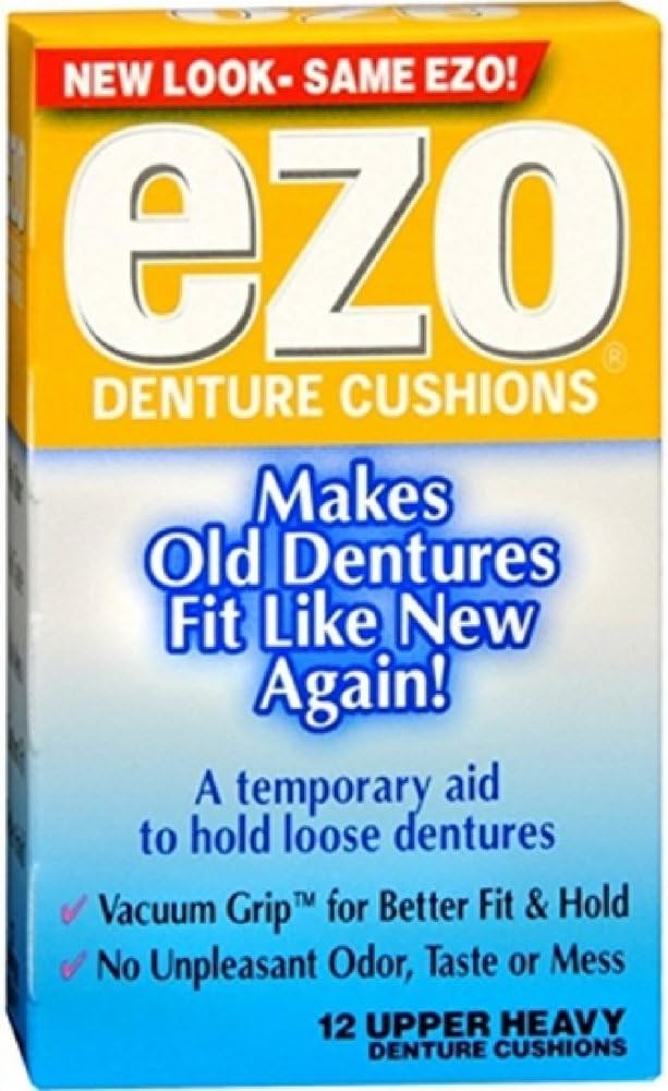 Ezo Denture Cushions Upper Heavy 12 Each ( Pack of 9)