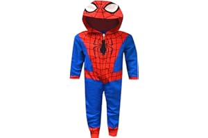American Marketing Enterprises INC Boys Spiderman Fleece Hooded Blanket Sleeper Pajamas