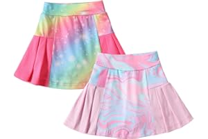Neutocd Girls Tennis Skirt Skorts for Girls High Waisted Athletic Pleated Skirts with Shorts for Golf Pickleball Running