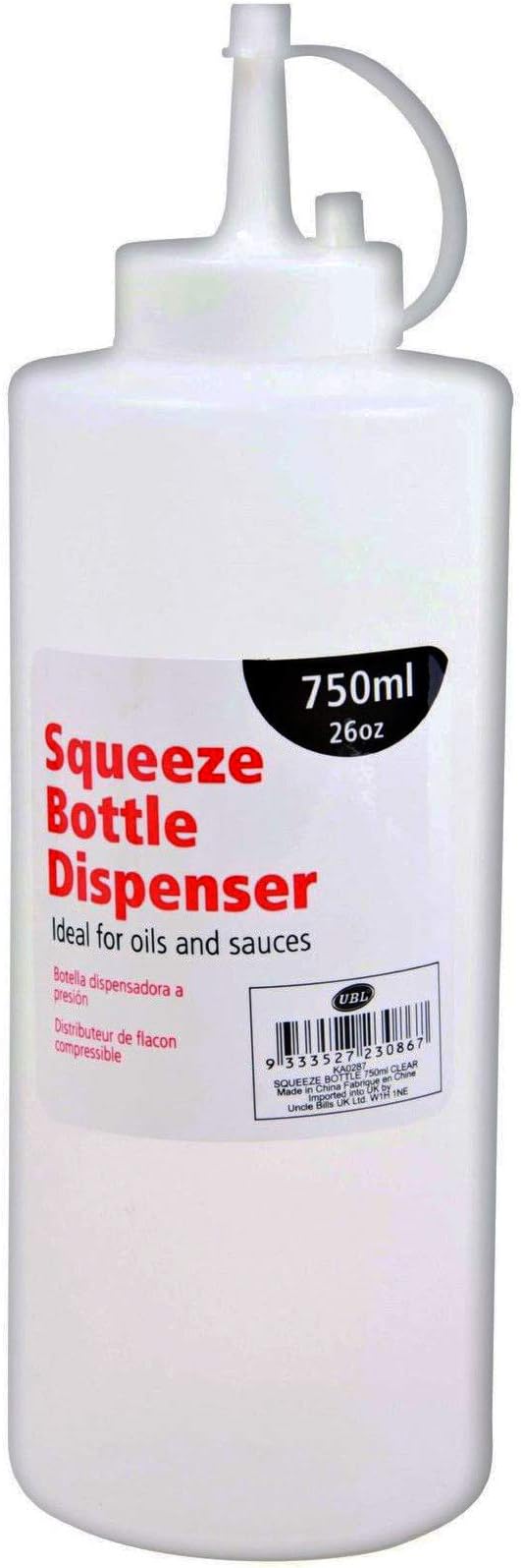 26oz 750ml Prep Squeeze Bottle Dispenser Oil Sauce Restaurant Kitchen