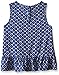Crazy 8 Girls' Crochet Woven Top with Peplum