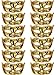 TOODOO 12 Pieces Half Mardi Gras Masquerade Mask Venetian Masks Set for Carnival Prom Ball Fancy Dress Party Supplies (Style 2)