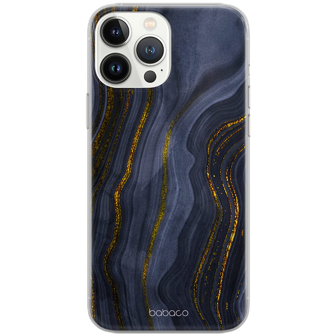 Babaco ERT GROUP mobile phone case for Apple Iphone 13 PRO MAX original and officially Licensed pattern Marble 008 optimally adapted to the shape of the mobile phone, case made of TPU