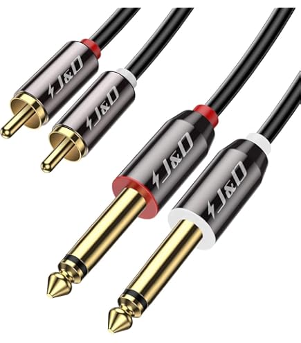 Rockville 10ft Dual Audio Cable With 3.5mm And 1/4 Italia - Foto 7