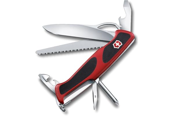 Victorinox RangerGrip78 Swiss Army Knife, Red/Black, 130mm