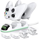 OIVO Controller Charger Compatible with Xbox Series, One/S/X Controller, Dual Charging Station Updated LED Strap,Charger Dock
