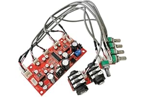 Gorilley DC 12V 24V PT2399 Digital Microphone Audio Amplifier Board Karaoke Plate Reverb Preamplifier Reverberator OP275 Op A