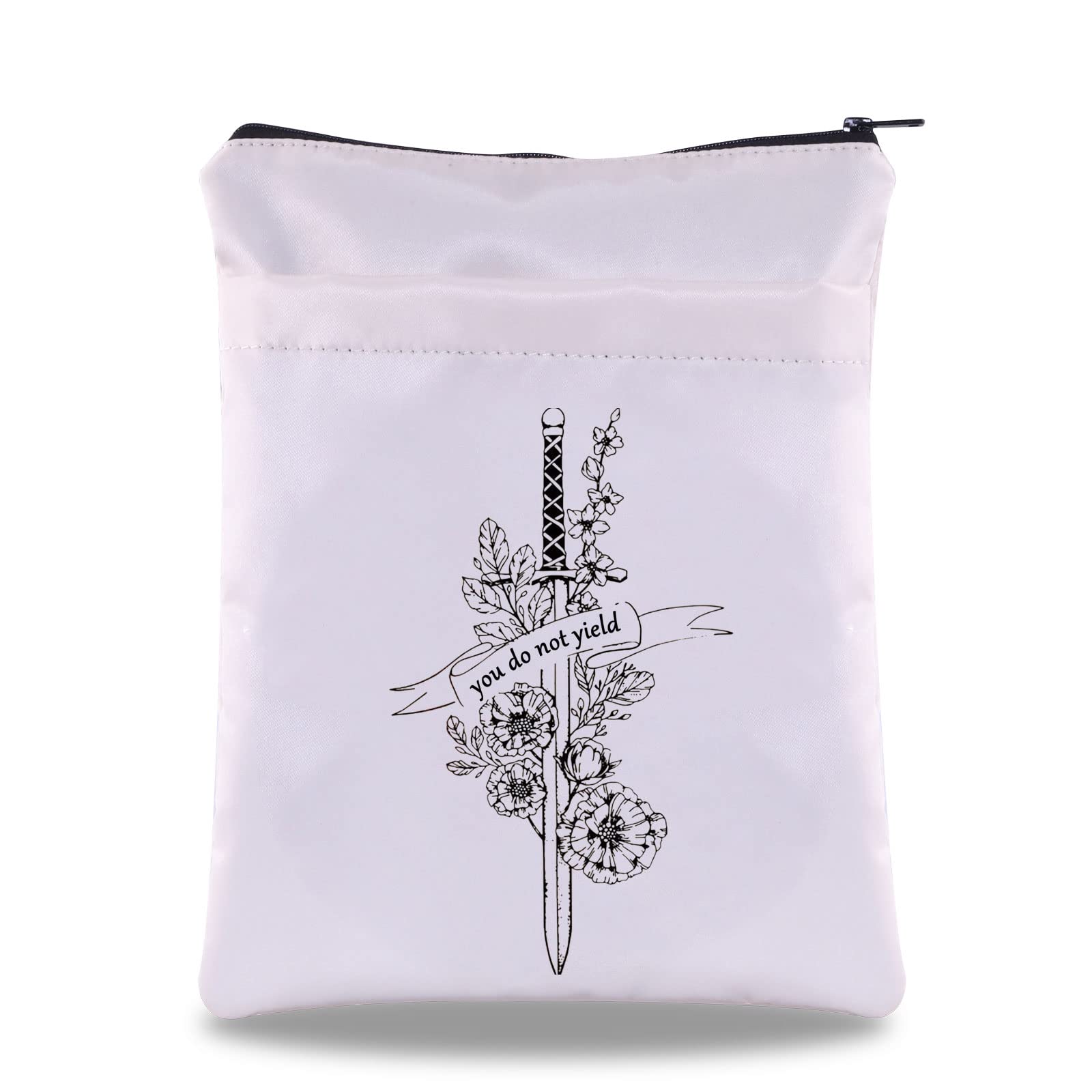 PYOUL Sarah J Maas Merch You Do Not Yield Book Sleeve Thrones of Glass Book Cover Aelin Galathynius Gift Kingdom of Ash Bookish Gift (Do Not Yield BS)