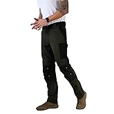 Ellobird Men's Work Utility Pants, Relaxed Fit 4 Way Stretch, Construction Carpenter Cargo Tactical, Durable Cordura