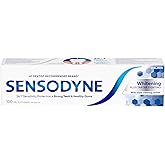 Sensodyne Whitening & Tartar toothpaste, Strengthens Protects and Whitens Sensitive Teeth, 100 mL (Packaging May Vary)