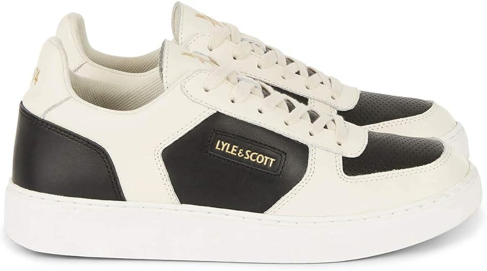 lyle and scott leather trainers
