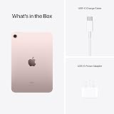Apple iPad mini 2021 8.3in Wi-Fi 64GB Pink 6th Gen A15 USB-C view 6