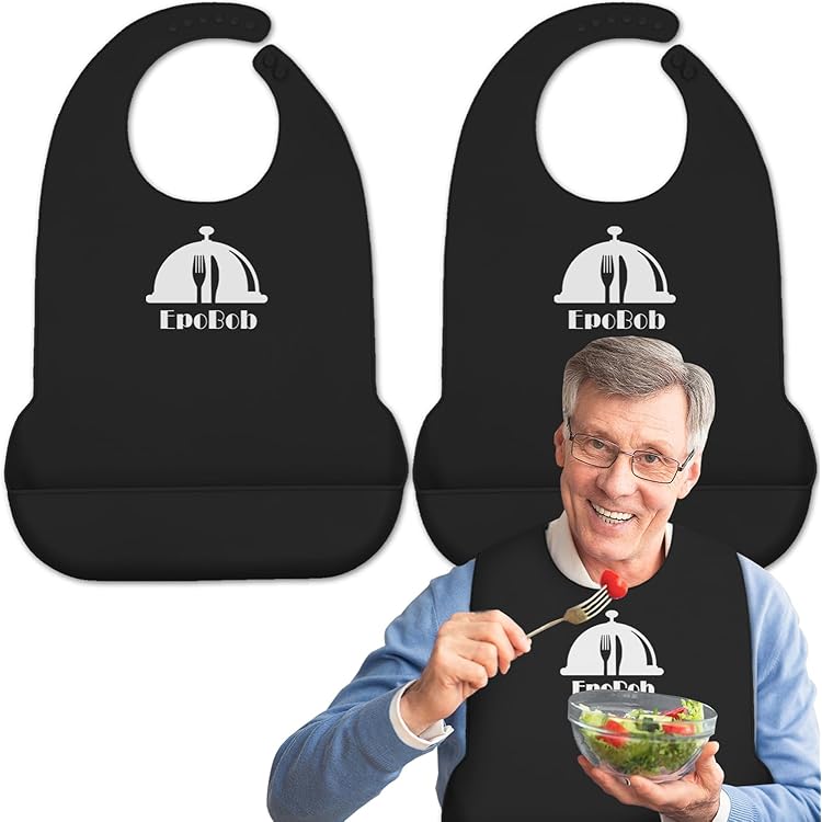 Elderly Pockets Adult Bib Elderly Silicone Waterproof Bibs Adult Bib Silicone Waterproof Meal Pocket I3012816063 - View #9