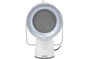 AirHood Wired Range Hood | Portable Kitchen Exhaust Fan with 2 Activated Charcoal Air Filter & Stainless-steel Oil Filter | Easy to Clean - Ideal for Indoor Cooktop Use (Ivory White)