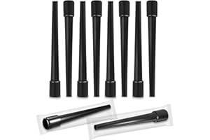 HAPYWAER 50 PCS Black Hookah Tips Disposable Shisha Hookah Mouth Tips Individual Wrapped Mouth Tips for Most Hookah Mouthpiece Handles Made of BPA-Free Plastic - No Burrs Gift Box