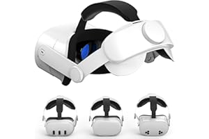 VZNEK Adjustable Comfort Head Strap for Meta Quest 3S/Quest 3/Quest 2 - Elite Strap Replacement for Enhanced Support, Reduced Pressure & VR Gaming Immersion (T4 Quest 3S/Quest 3/Quest 2 Head Strap)