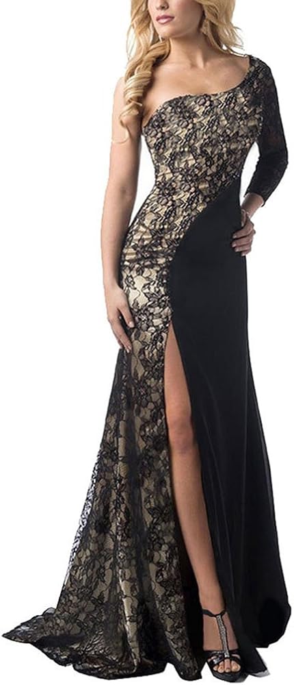 one side sleeve gown