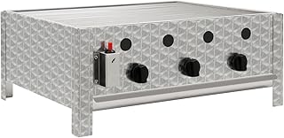 BBQ-Toro Edelstahl Gastrobräter, 3-flammig mit Grillrost und Fettwanne oder mit Pfanne, Gastrogrill, (B) 64 x (T) 52 x (H) 27 cm (mit Grillrost. Flammenblech und Fettwanne)