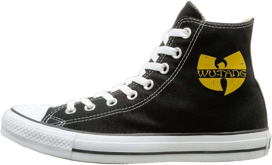 black high top canvas shoes