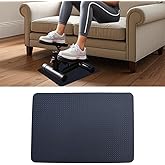Legnowit Double-Sided Non Slip Mat for Stepper Exercise Machine & Under Desk Mini Elliptical Exercise Equipment, Small Workout Floor Protection Mat for Seated Pedal Exerciser, Indoor Cycling Bike