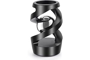 DOLASEV Upgraded Kinetic Desk Toys, Kinetic Spinning Desk Toy for Office for Adults, Quite Fidget Toys for Kids Teens, Desk Fidgets for Adults with ADHD (Black Silver)