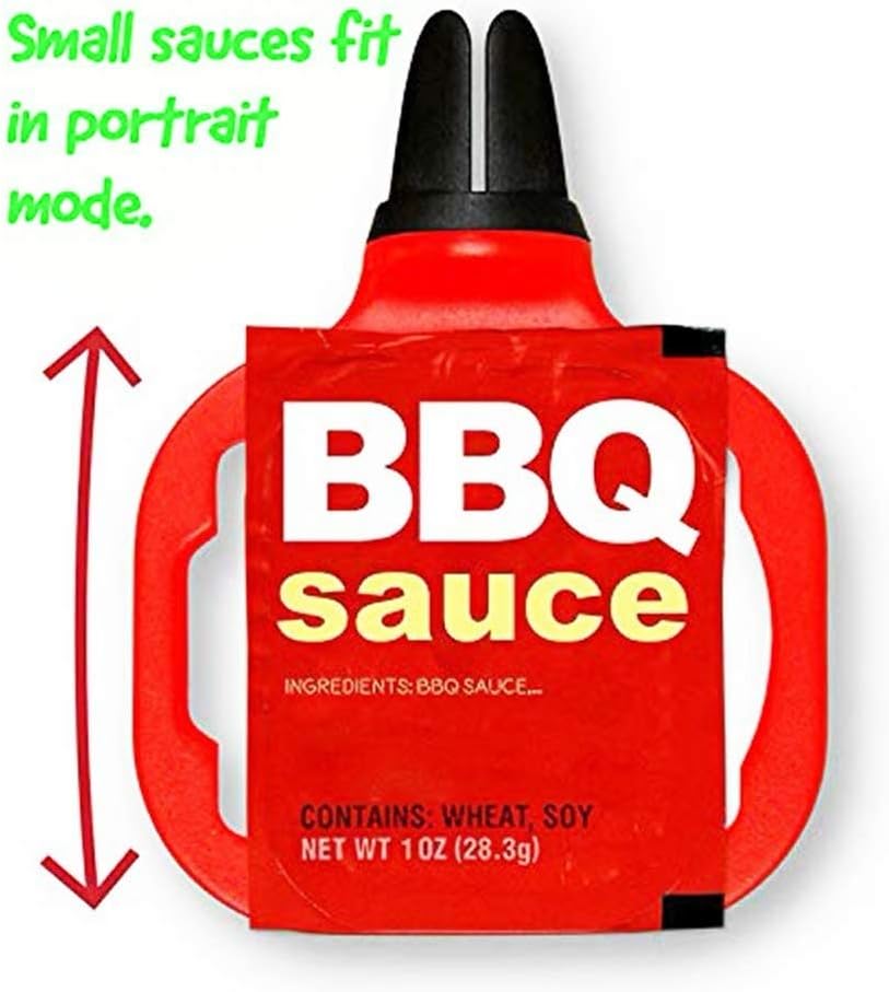 Adusa Dip Clip Ein Seifenhalter Im Auto Fur Ketchup Und Dips Packung Mit 2 Stuck Weiss Rot Amazon De Kuche Haushalt