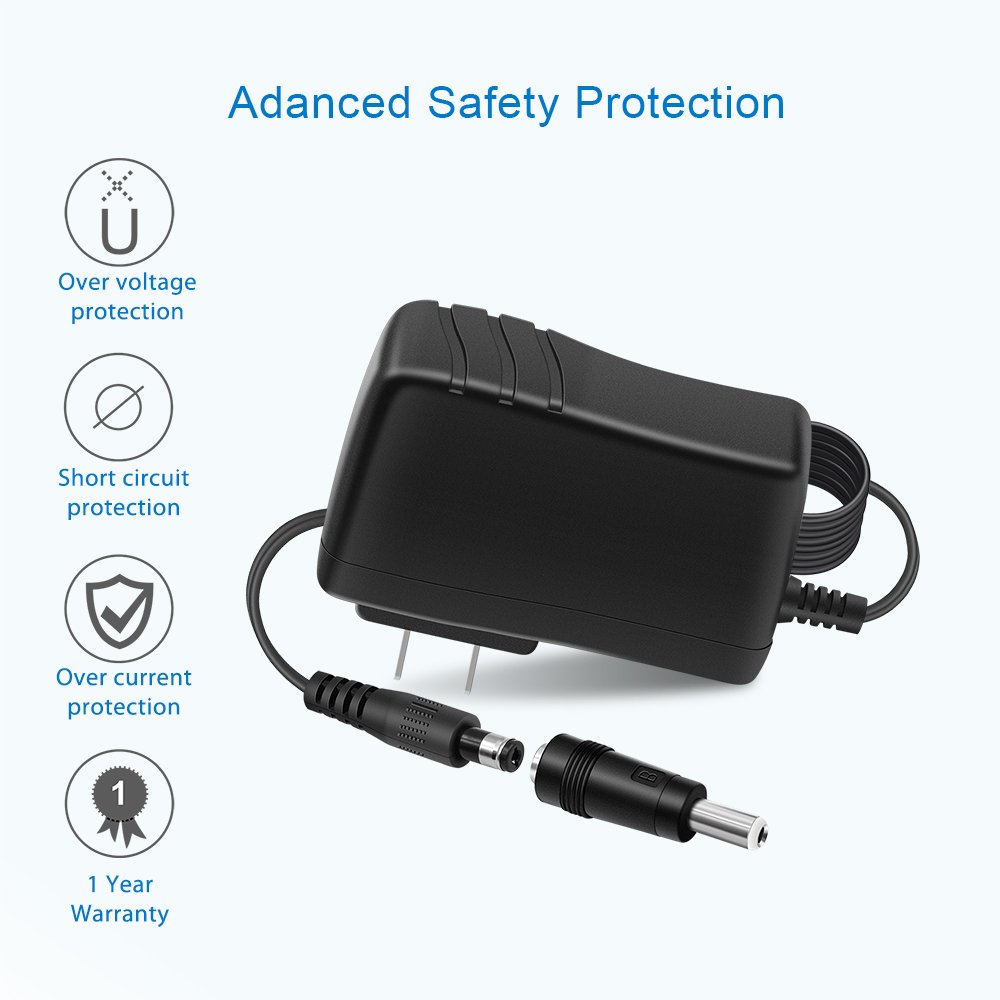 UL Listed] Power Supply 12V 2A/2000mAh Charger, AC to DC Transformer 12V Switching Adapter Cord for LED Strip/ Cabinet light, CCTV, HUB, Electric toys,Router, Speaker, External driver, DVR and more