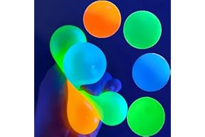 Nubudoz Glorbs Balls, Glorbs Glow in The Dark Sticky Balls, Glorbs Sticky Balls, Glorbs Lumi Balls for Kids and Adults, Sticky Glow Balls That Stick to The Ceiling Balls
