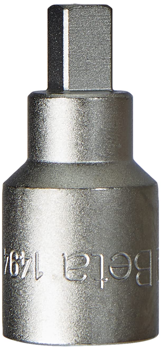 Beta 14940258 Model 1494 Q8 Male Square Oil Drain Plug Sockets, 1/2 Drive, 8mm