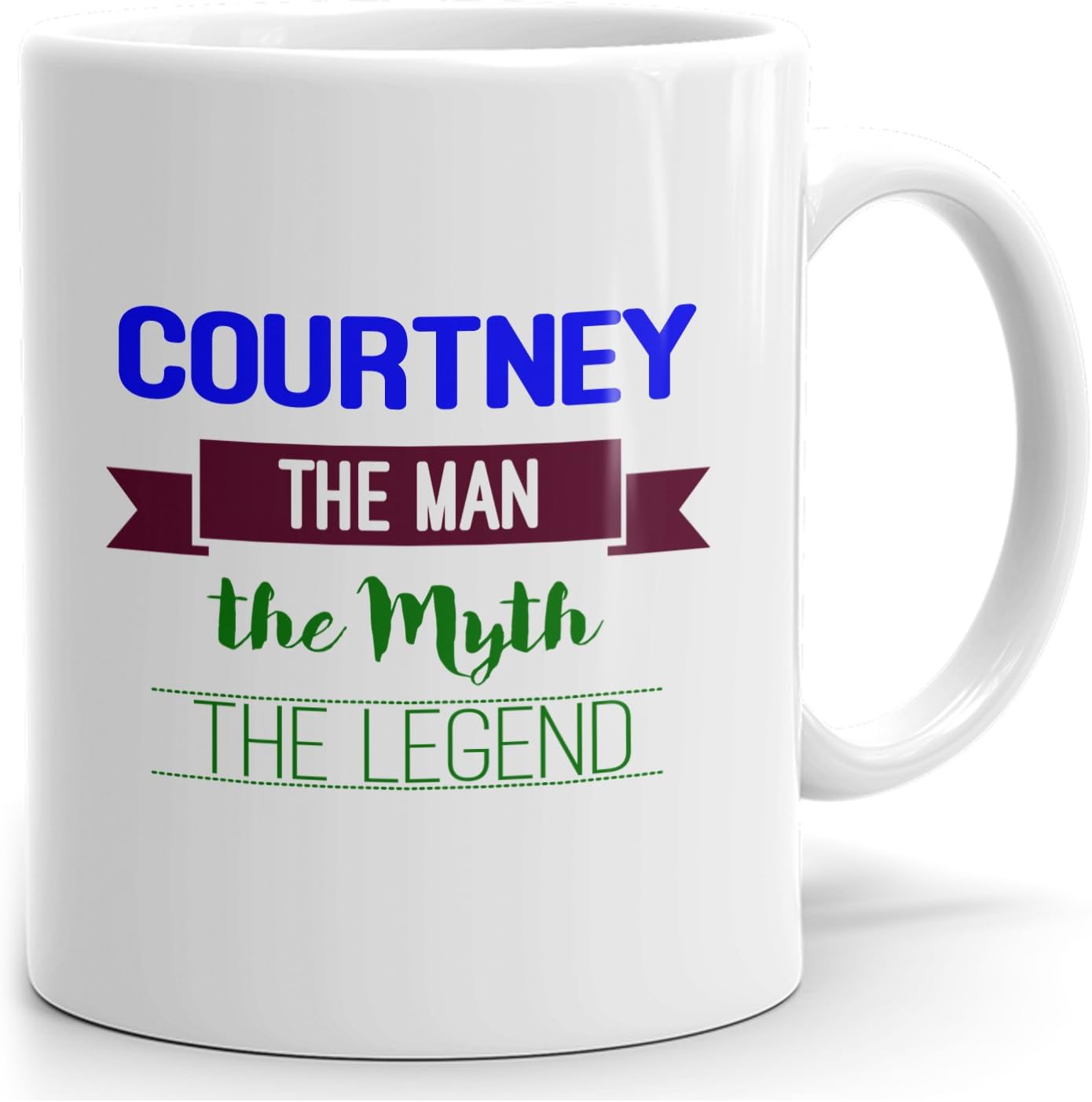 Courtney Coffee Mug, Personalized Gift, The Man the Myth