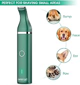 oneisall Dog Paw Trimmer Quiet Dog Clippers Two Blade Two Speed USB Rechargeable view 3