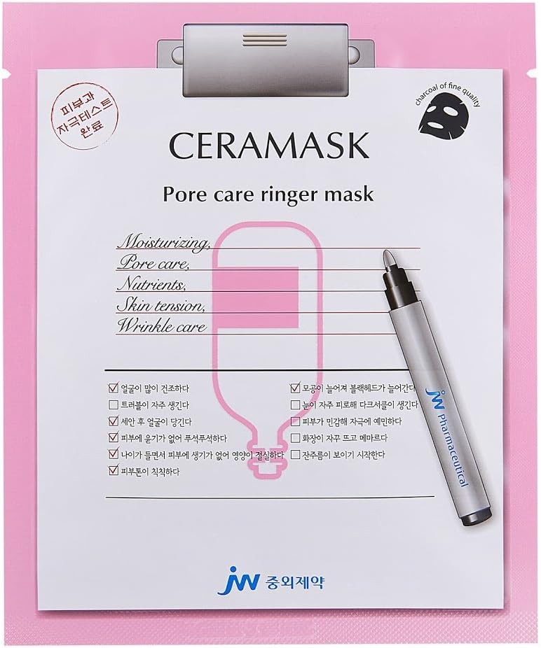 Ceramask - Pore Care Ringer Mask - Premium Pore Care Face Mask Sheet for Moisturizing, Nutrients Rich, Vitamin Replenishing, and Rejuvenating Facial Spa