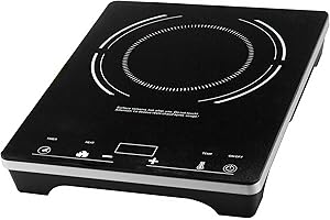 Eurodib C1823 Countertop Induction Cooktop – 1800W Single Burner, 120V – Portable Induction Hot Plate with Digital Touch Cont